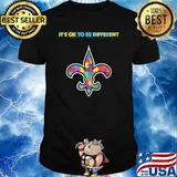 New Orleans Saints it's ok to be different autism shirt