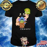 Panera bread friends toothless stitch and baby yoda shirt
