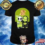 PANERA BREAD jack skellington and grinch shirt