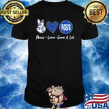 Peace love save a lot heart shirt
