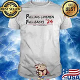 Pulling Linemen Full Back 24 Run The Damn Ball Shirt