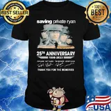 Saving private ryan 25th anniversary 1998-2023 thank you for the memories signatures shirt