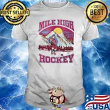 SKELETON PLAYER MILE HIGH COLORADO AVALANCHE HOCKEY SHIRT