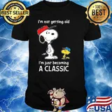 Snoopy and woodstocks I'm not getting old I'm just becoming a classic shirt