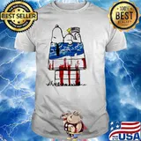 Snoopy and woodstocks sleep America flag shirt