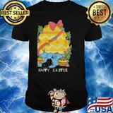 Snoopy happy easter and woodstocks shirt