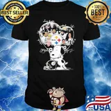 Snoopy Steelers love heart signatures shirt