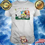 Snoopy woodstocks Charlie Brown and friends happy easter shirt