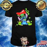 Stitch hug CHILI'S St.Patrick's day shirt
