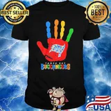 Tampa Bay Buccaneers Hand color autism shirt
