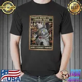 That's what I do I drink wine and I forget things witch cat T-Shirt