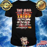 The man the myth the legend 1983 Aged Perfectly life begins at 40 America flag shirt