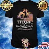 Titanic 25th anniversary thank you for the memories Leonardo Dicaprio Jack Dawson signatures shirt