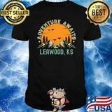 Top leawood Kansas Adventure Awaits Leawood KS Vintage Sunset T-Shirt