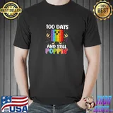 100 Days Of School And Still Poppin Colors T-Shirt