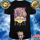2023 national champions LSU Tigers women's basketball LSU signatures shirt