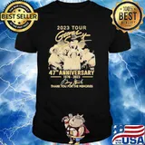 2023 tour George Strait 47th anniversary 1976-2023 thank you for the memories signature shirt