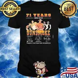 71 years 1952-2023 Gunsmoke thank you for the memories signatures shirt