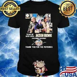74 year of 1948-2023 Jackson Browne thank you for the memories signature shirt