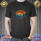 Adventure The Mountains Hiking Seattle Washington Retro Hiking Hike Camping T-Shirt