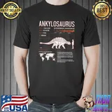 Ankylosaurus Dinosaur Facts Science Cretaceous Period T-Shirt