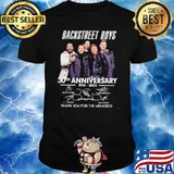 Backstreet boys 30th anniversary 1993-2023 thank you for the memories signatures shirt