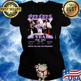 Bee Gees 65 years 1958-2023 thank you for the me memories signatures s Ladies tee