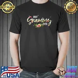 Best Grammy Ever Flowers Mothers Day Birthday Mom Grandma T-Shirt