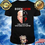 Bidenflation the cost of voting stupid joe biden harris T-Shirt