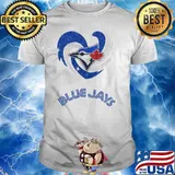 Blue Jays love heart diamond shirt