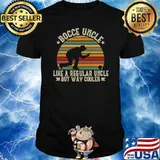 Bocce Uncle Like A Regular Uncle But Way Cooler Vintage Sunset T-Shirt