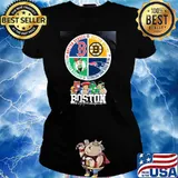Boston Celtics Boston Red Sox Boston Bruins New England Patriots Boston City Champions sport Shirt Ladies tee