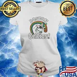 Boston Celtics Homage Nba X Spongebob Collab Art rainbow s Ladies tee