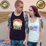 Chinchillas Make Me Happy You Not So Much Pet Owner Retro Sunset T-Shirt Tank Top