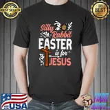 Christian Silly Rabbit Easter For Jesus Egg Cross T-Shirt