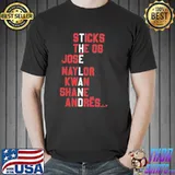 Cleveland Baseball The Land Names sticks the og jose naylor kwan shane andres shirt