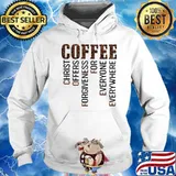 Coffee God Faith Christian Jesus Pray Bible Shirt