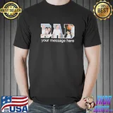 Custom Photo Fathers Day Dad Personalized For Father your message here shirt