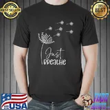 Dandelion Just Breathe Flowers T-Shirt
