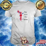 Dog Save The Queen Union Jack Dachshund T-Shirt
