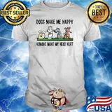 Dogs Make Me Happy Humans Make My Head Hurt T-Shirt