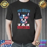 Dogs should be tax deductible sunglasses and ribbon american flag T-Shirt