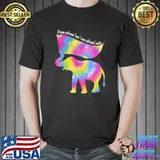 Dream Without Fear Love Elephant Lgbt Pride Tie Dye T-Shirt