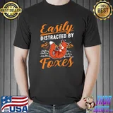 Easily Distracted By Foxes Fox Mountain T-Shirt