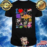 Egyptian hand drawn landmarks egypt map, culture icons T-Shirt