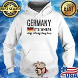 Germany it's where my story begins flag shirt