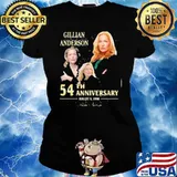 Gillian Anderson 54th anniversary august 9,1968 signature s Ladies tee