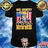 God country family Boston Bruins America flag signature shirt