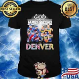 God First Family Second Then Denver Nuggets And Colorado Avalanche sport Shirt