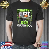 Happy First Day Of School Teacher Stars Pre K Stundent Video Game T-Shirt
